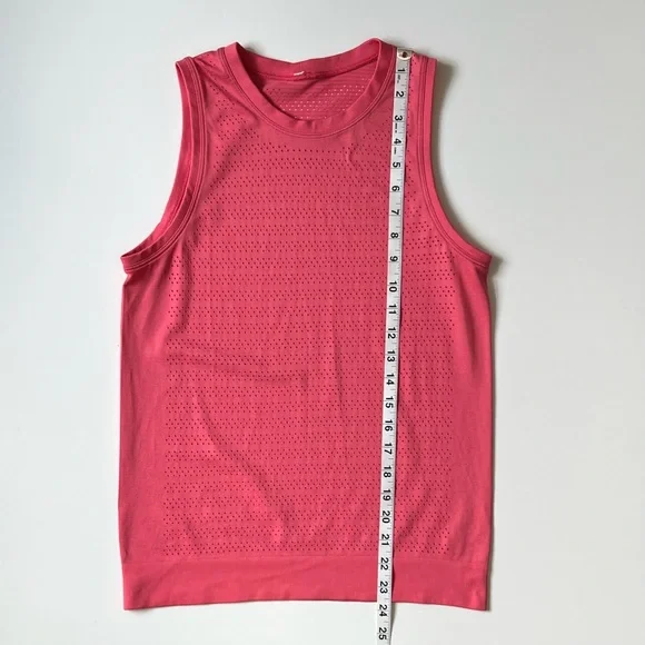 Lululemon Breeze By Muscle Tank II Glossy Pink 4/XS/Extra Small Swiftly Top - Picture 8 of 10